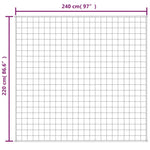 Weighted Blanket Blue 220x240 cm King 15 kg Fabric 3154864