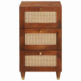 Sideboard with Drawer Brown 40 x 33.5 x 75 cm Solid Mango Wood 4018903