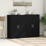 Sideboards 2 pcs Black 60x31x84 cm Engineered Wood 3276568