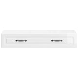 Wall-Mounted Side Table High Gloss White 87.5 x 34.5 x 17 cm 899349