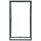 Firewood Rack Black 80x25x150 cm Steel 286289