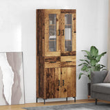 Highboard with Drawer 2 pcs Old Wood Engineered Wood 3415724