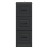 Drawer Cabinet Black 33 x 34.5 x 87 cm Engineered Wood 895766