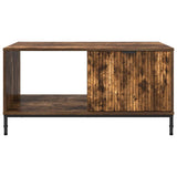 Coffee Table Smoked Oak 90 x 49 x 46 cm Engineered Wood 883449