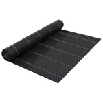 ZNTS Weed & Root Control Mat Black 2x150 m PP 313069