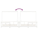 Kids Bed Frame White 70x140 cm Solid Wood Pine 834457
