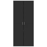 Shoe Cabinet Black Engineered Wood 178 cm Tall Shoe Cabinet 3276673