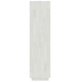 Book Cabinet/Room Divider White 40x35x135 cm Solid Pinewood 810850