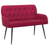 2 Seater Sofa with Metal Legs 2-Seater Wine Red Velvet 42051022
