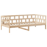 Day Bed with Roof without Mattress 90x200 cm Solid Wood 3282234
