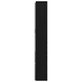 Headboard Cabinet Black oak 180 x 17 x 104.5 cm Engineered wood 879635