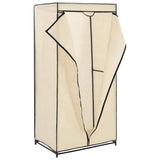 282443 Wardrobes 2 pcs Cream 75x50x160 cm