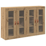 Wall Mounted Cabinet 2 pcs Artisan oak 69.5 x 34 x 90 cm 3334300