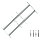 Security Grille for Windows with 2 Crossbars 3 pcs 430-740 mm 42031273