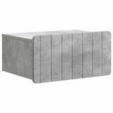 Wall-Mounted Bedside Cabinet with Drawer 2 pcs Concrete Grey 898282