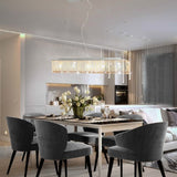 Ceiling Lamp with Crystal Beads Silver 104 cm E14 50860