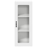Wall Glass Cabinet LUCCA White 40 x 31 x 100 cm Engineered Wood 885095