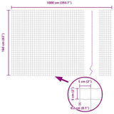 Euro Fence Green 1.6 x 10 m PVC-coated iron 42004337