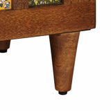 Sideboard with Drawer Walnut 40 x 33 x 75 cm Solid Mango Wood 4018247