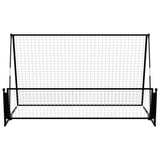 ZNTS 2 in 1 Soccer Rebounder Football Goal 202x104x120 cm Steel 93373