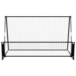 ZNTS 2 in 1 Soccer Rebounder Football Goal 202x104x120 cm Steel 93373