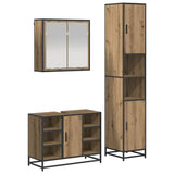 Bathroom Furniture Set 3 pcs Artisan Oak Engineered Wood 3402546