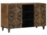 Sideboard with Shelf Brown 90 x 33.5 x 75 cm Solid Mango Wood 4018360