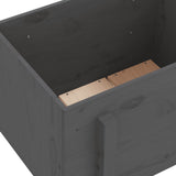 Garden Planter Grey 62x50x57 cm Solid Wood Pine 825207
