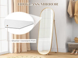 40 x 160cm Full Length Mirror, Floor Standing, Wall-Mounted or Leaning Against Wall Tall Mirror w/ T3398P341322