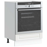 Oven Cabinet Porto White Engineered Wood 853997