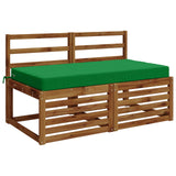 Seat Cushion SOEST 100% Polyester Green 120 x 80 x 10 cm 946809