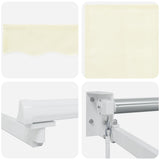Manual Retractable Awning with LEDs Cream and White 4 x 3 m 3419285
