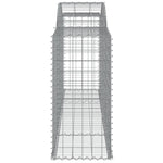 Arched Gabion Baskets 9 pcs 300x50x100/120 cm Galvanised Iron 3146708