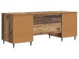 Desk with Shelf Old Wood 142.5 x 50 x 75 cm Engineered Wood 3414592