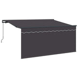 Retractable Awning Retractable Anthracite 300 x 200 cm Fabric 3329514