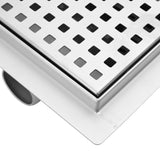 Dot Shower Drain Silver 20 x 20 cm Stainless Steel 304 42015935