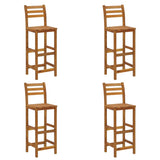 Garden Bar Set Natural wood Solid acacia wood Medium Footrest 3154391
