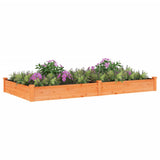 Garden Raised Bed with Liner Brown 240x120x25 cm Solid Wood Fir 364302