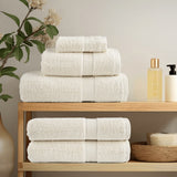 6 Piece Premium Towel Set SOLUND Cream 600 gsm 137567