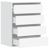 Corner Chest of Drawers White 60x41x76 cm Engineered Wood 852870