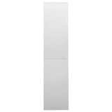 Office Cabinet with Sliding Door Light Grey 90x40x180 cm Steel 335959