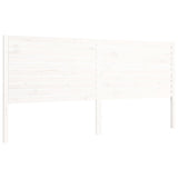 Bed Frame without Mattress White 200x200 cm Solid Wood 3195047