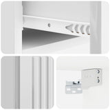 Wall-Mounted Side Table High Gloss White 87.5 x 34.5 x 17 cm 897989