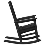 Garden Rocking Chair 2 pcs Black 70 x 92 x 108cm Plastic 3335812