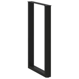 Bar Table Legs U-Shaped 2 pcs Black 60x cm Steel 4013236