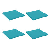 4-Piece Seat Cushions SOEST 4 pcs 100% Polyester Turquoise 944988