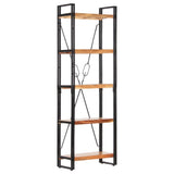 5-Tier Bookcase 60x30x180 cm Solid Acacia Wood 286588