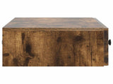 Wall-Mounted Side Table Smoked Oak 87.5 x 34.5 x 17 cm 897990
