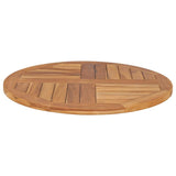 Tabletop Teak Solid wood Medium Durable Round Rustic 48985