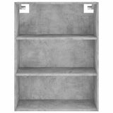 Highboard Concrete Grey 69.5x34x180 cm Engineered Wood 3189473